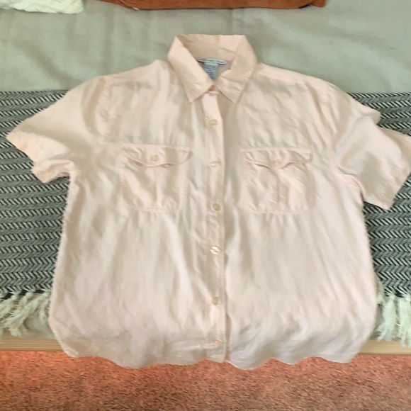 Vintage 100% Silk Button Up - Picture 2 of 2
